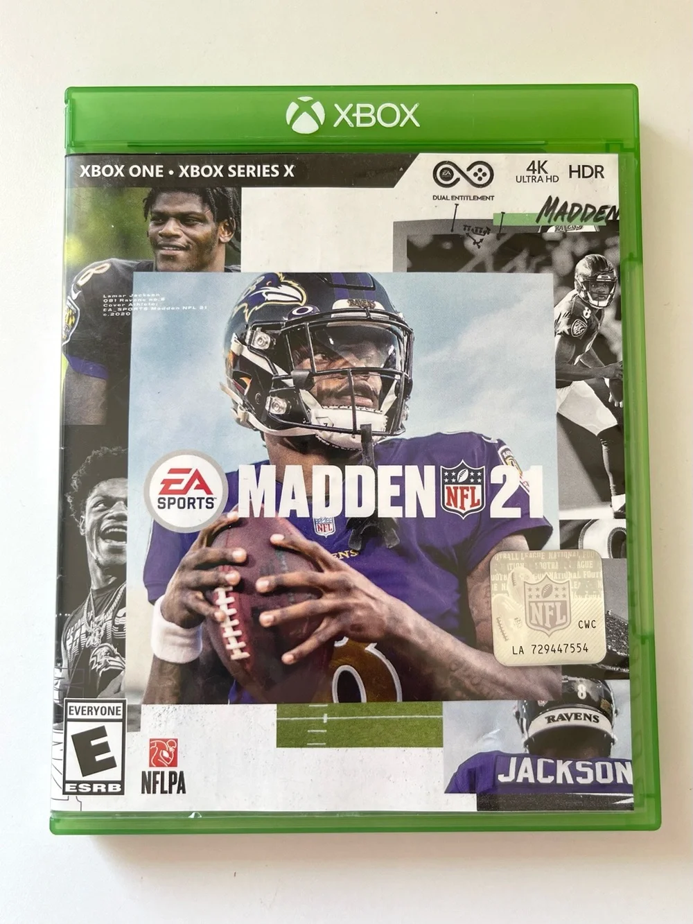 Xbox Football & Basketball Game Lot - Madde 15 17 21 & NBA Live 18 - 4 Games